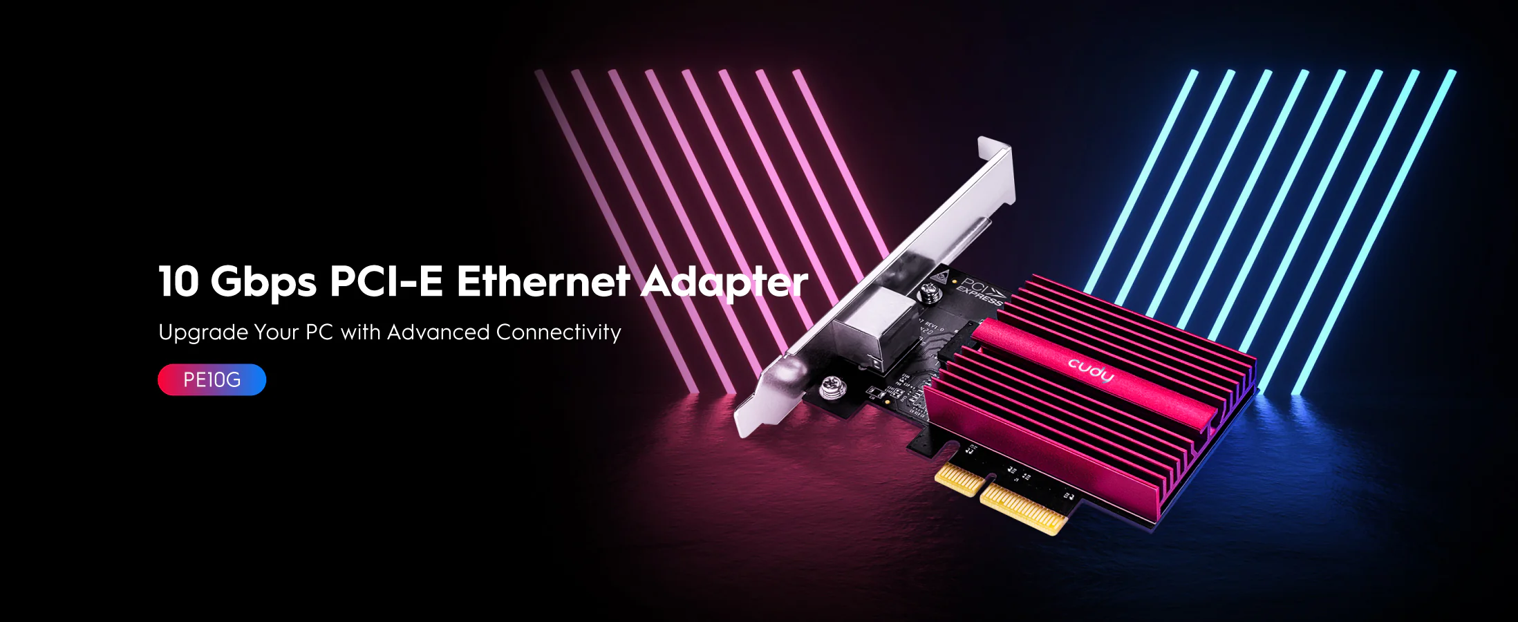 Cudy 10 Gbps PCI-E Ethernet Adapter PE10G