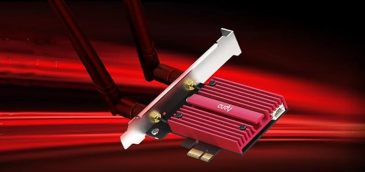 Cudy AX5400 Wi-Fi 6E Bluetooth 5.3 PCI-E Adapter WE3000S