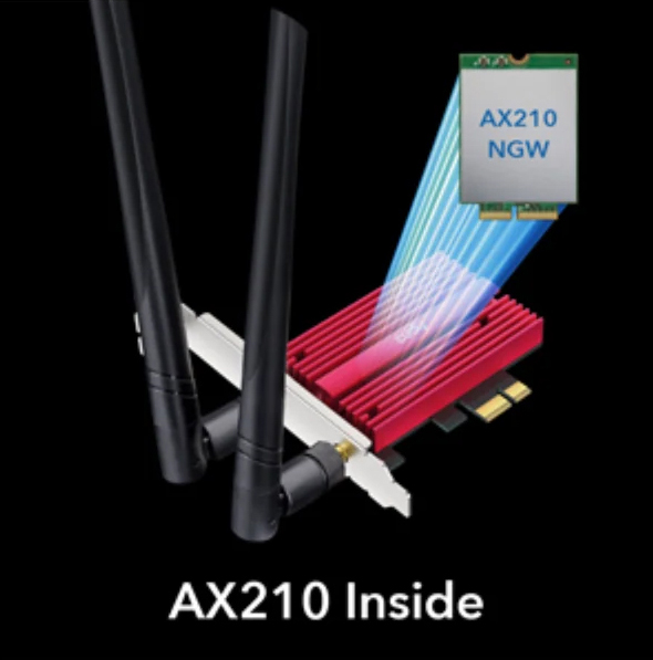 Cudy AX5400 Wi-Fi 6E Bluetooth 5.3 PCI-E Adapter WE3000S
