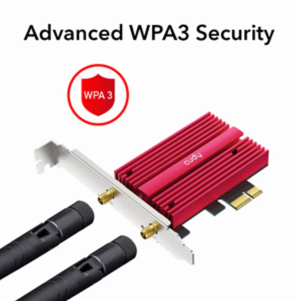 Cudy AX5400 Wi-Fi 6E Bluetooth 5.3 PCI-E Adapter WE3000S