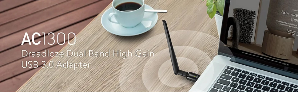 Cudy AC1300 Wi-Fi High-Gain USB Adapter WU1400