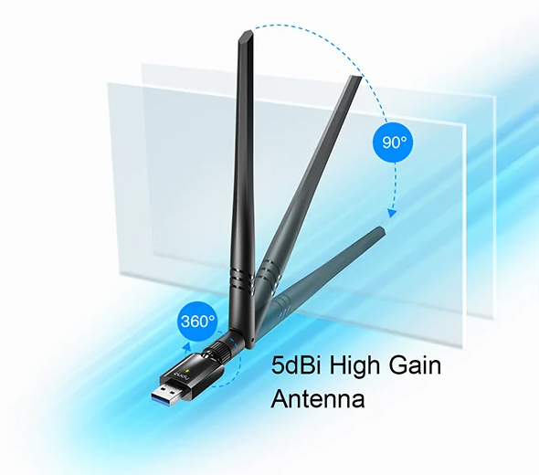 Cudy AC1300 Wi-Fi High-Gain USB Adapter WU1400