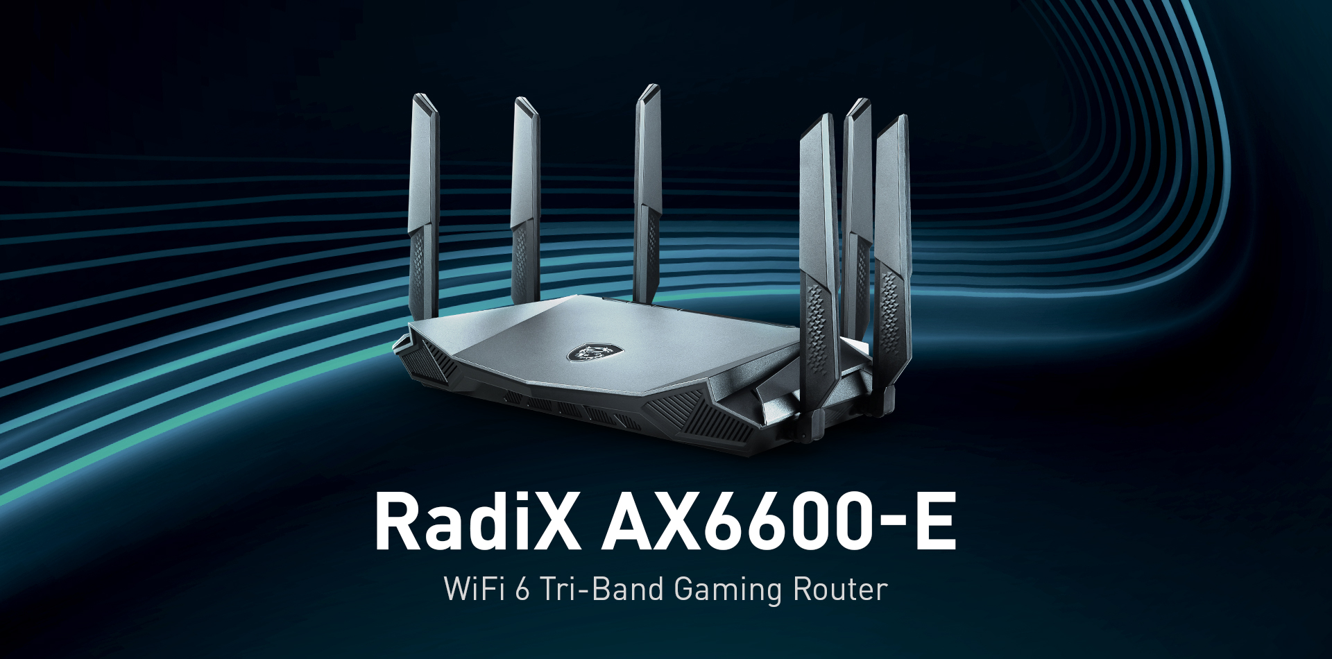 MSI RadiX AX6600 Routeur de jeu tri-bande Wi-Fi 6