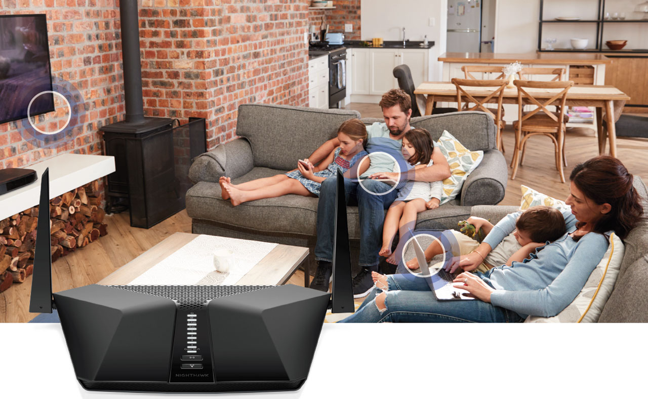 Netgear Nighthawk 4-Stream AX3000 Dual-Band WiFi 6 Router (up to 3Gbps ...
