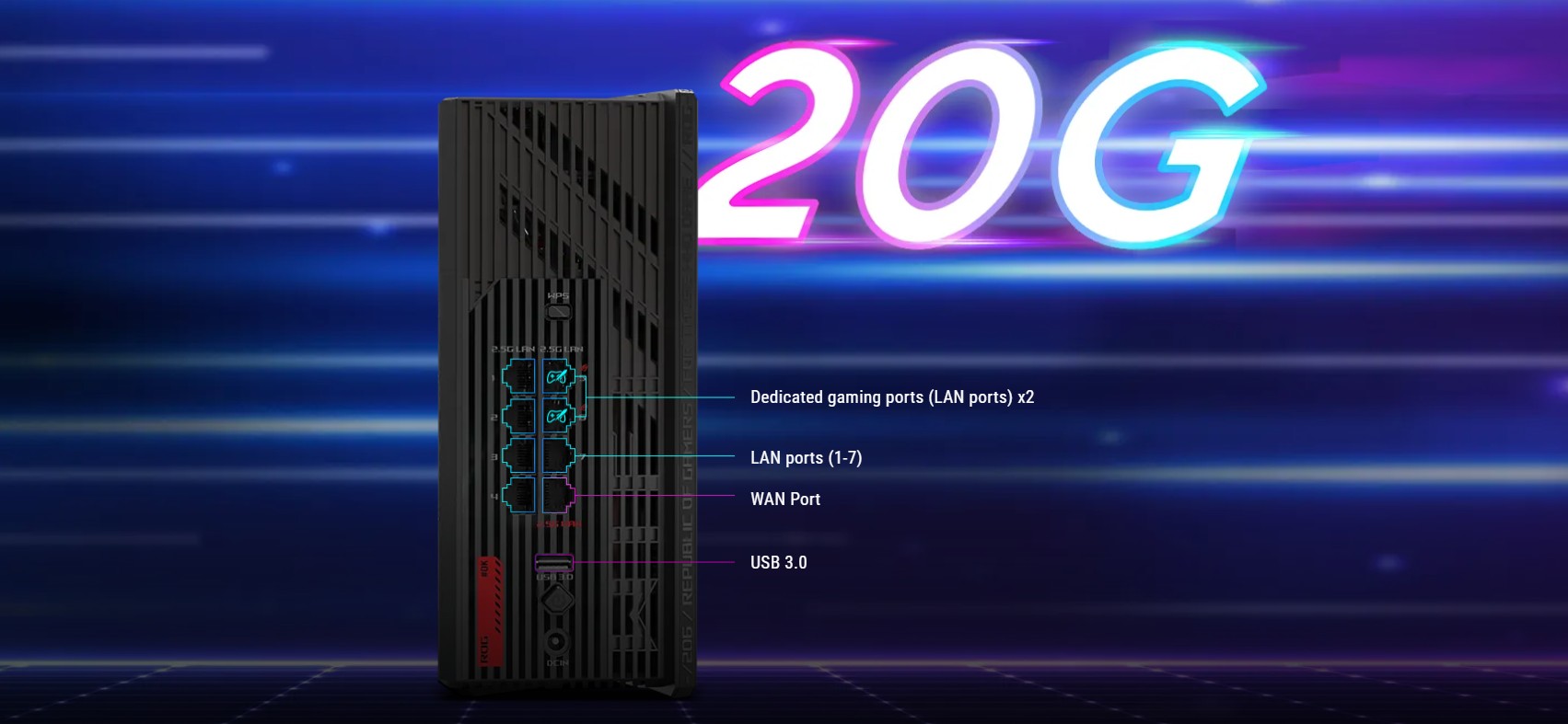 ASUS ROG Strix GS-BE12000 WiFi 7 Tri-band Router