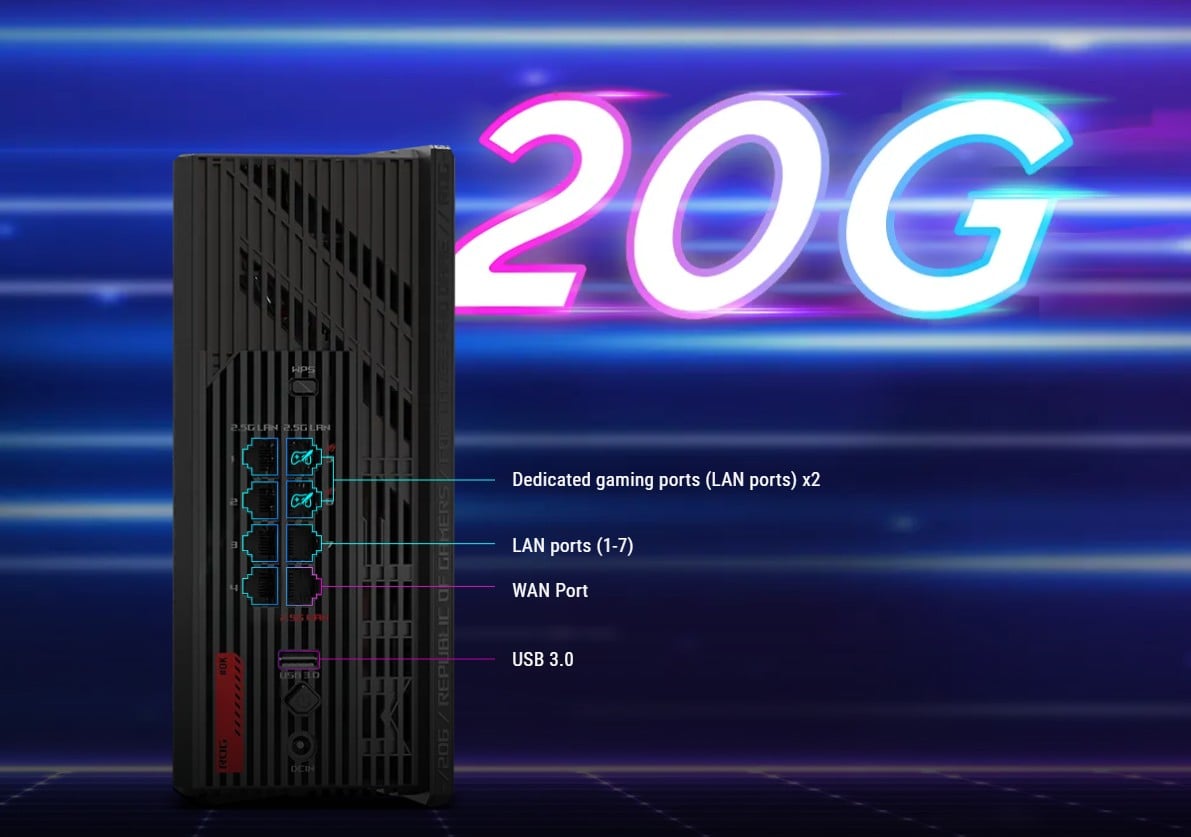 ASUS ROG Strix GS-BE12000 WiFi 7 Tri-band Router