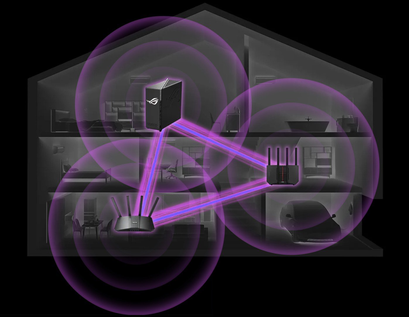 ASUS ROG Strix GS-BE12000 WiFi 7 Tri-band Router