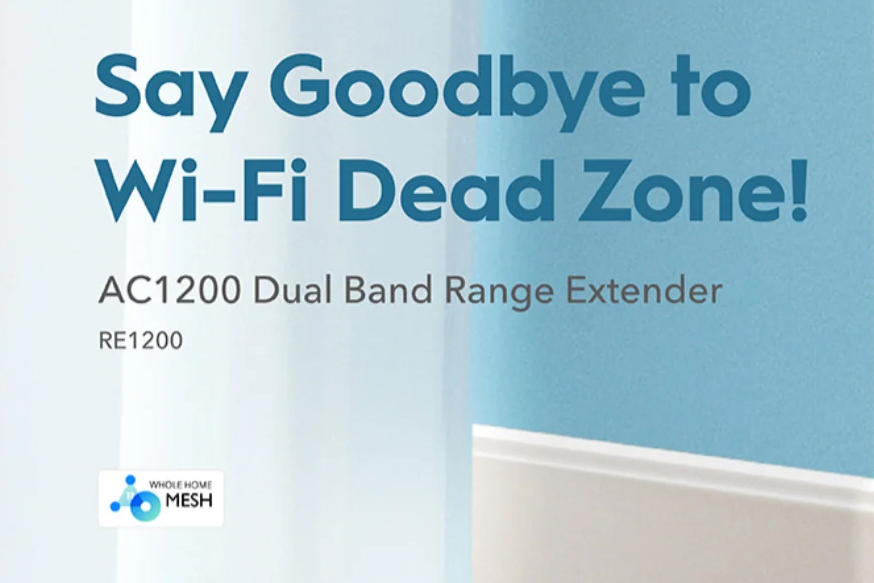 Cudy AC1200 Mesh Wi-Fi Range Extender RE1200