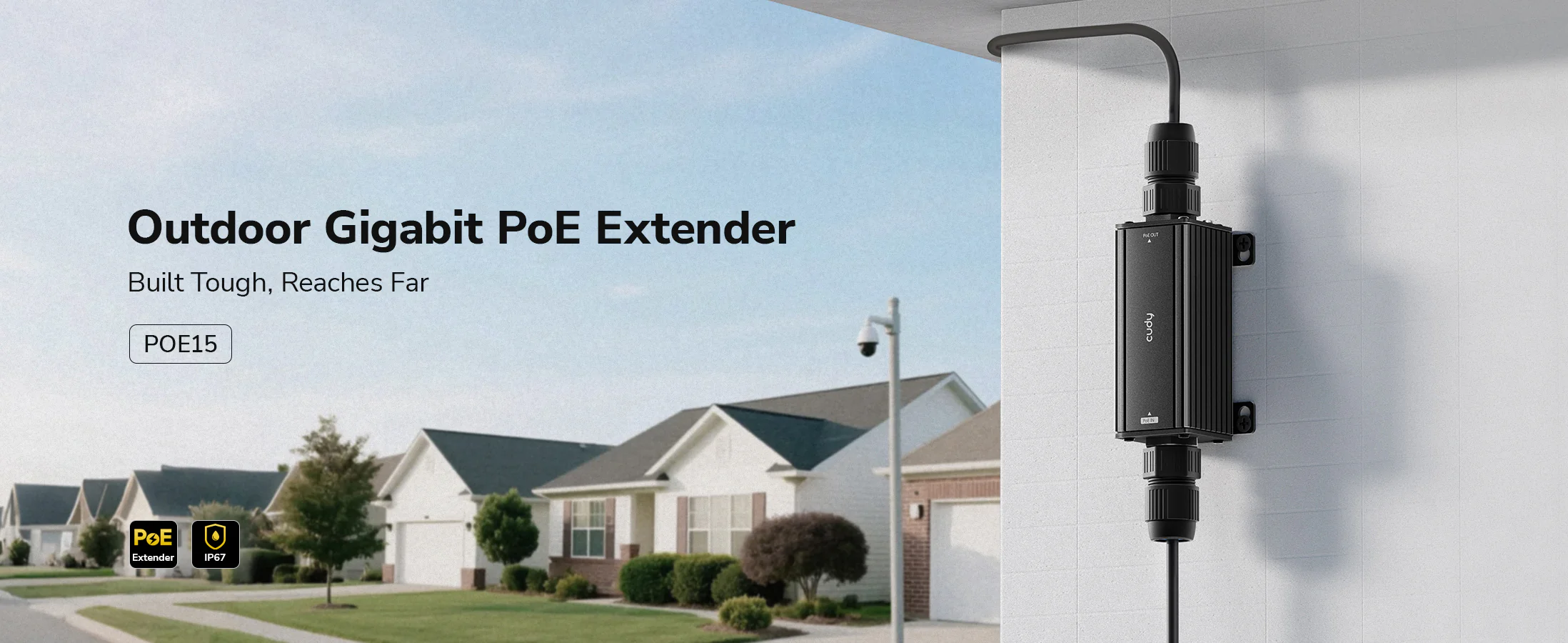 Cudy Outdoor Gigabit PoE Extender POE15