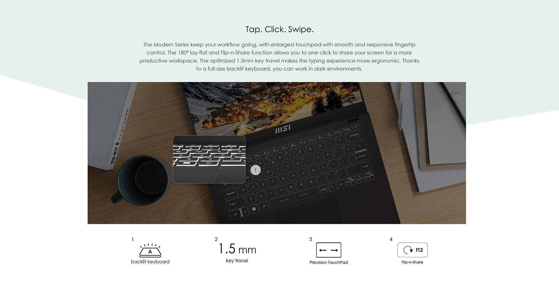 MSI Modern 14 Professional Laptop 