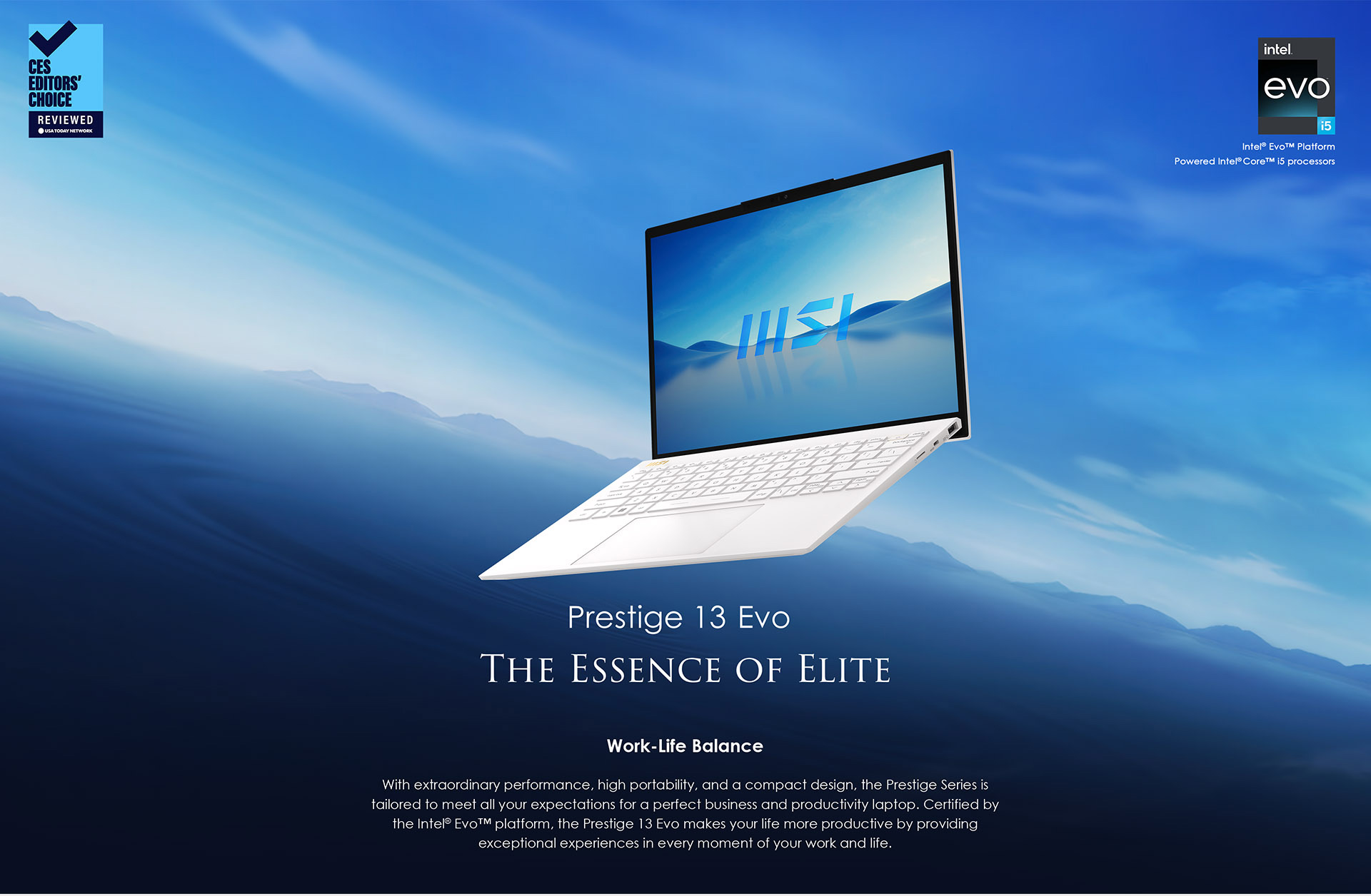 MSI Prestige 13 EVO Professional Laptop