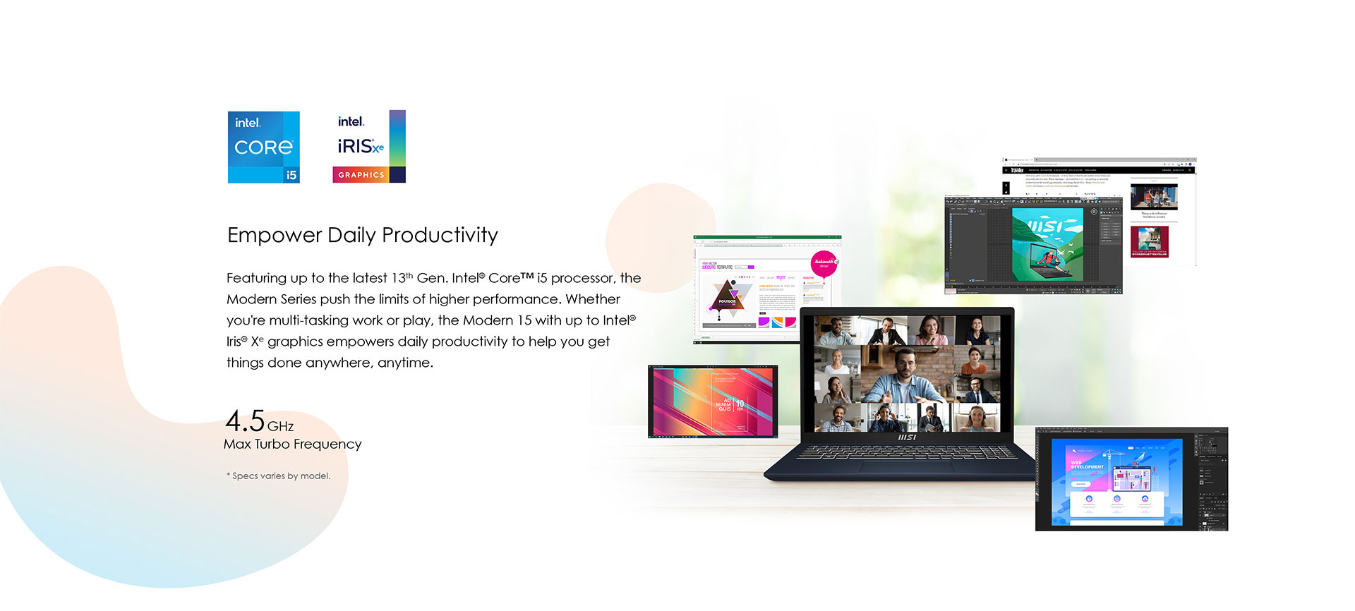 MSI Modern 15 Professional Laptop