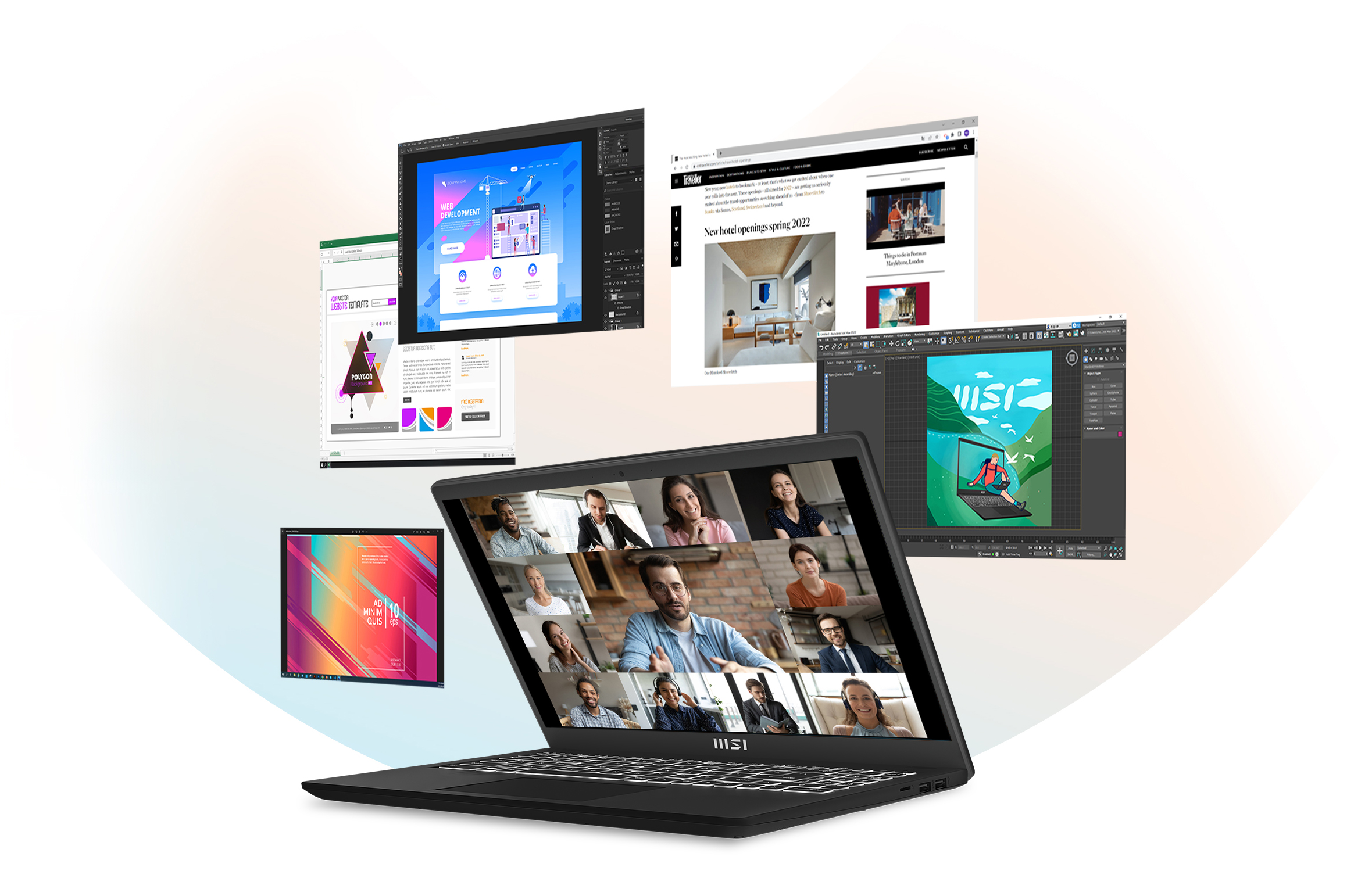 MSI Modern 15H B13M Professional Laptop 