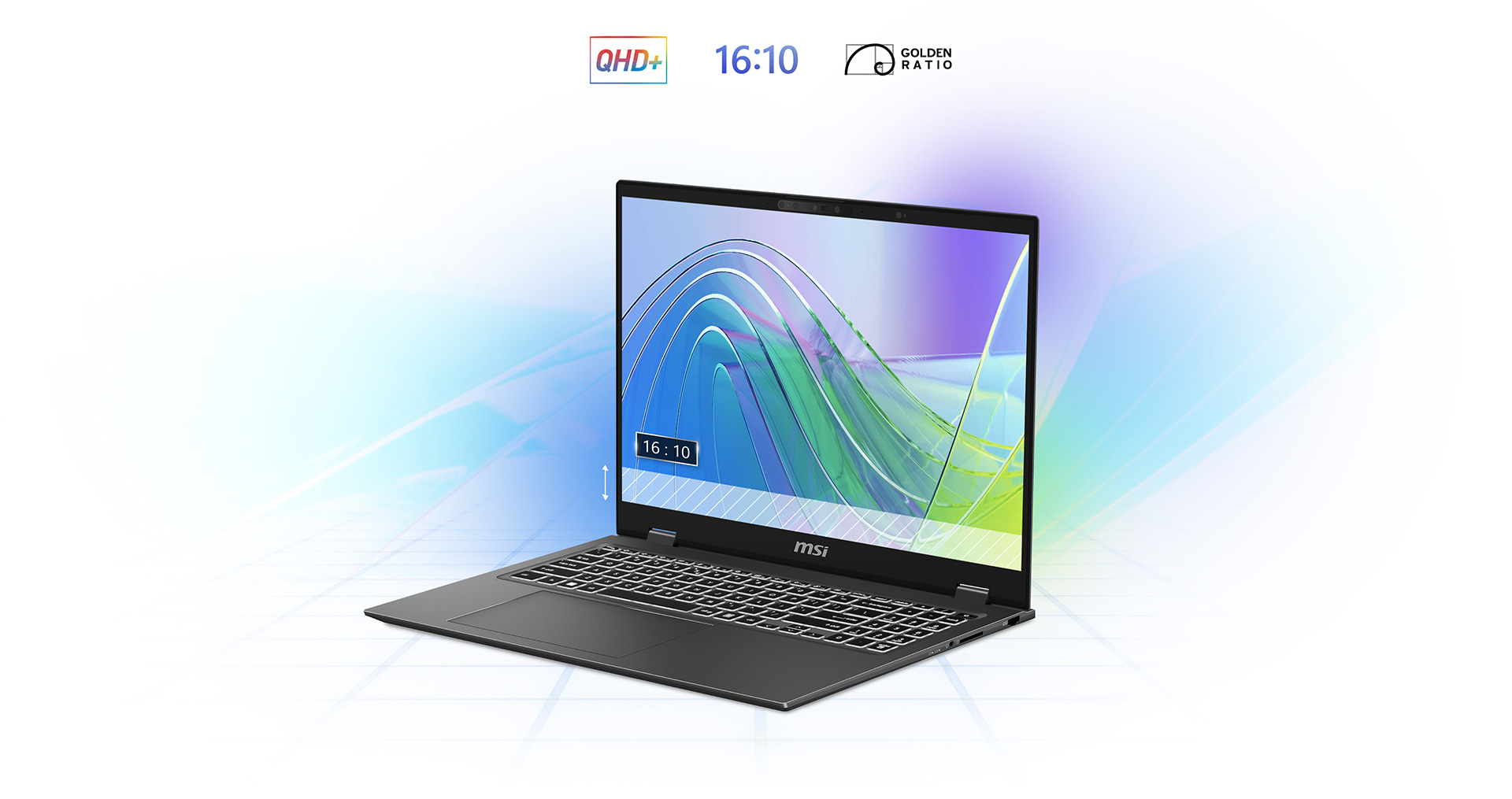 MSI Prestige 16 AI EVO QHD+ Ultra Thin Professional Laptop