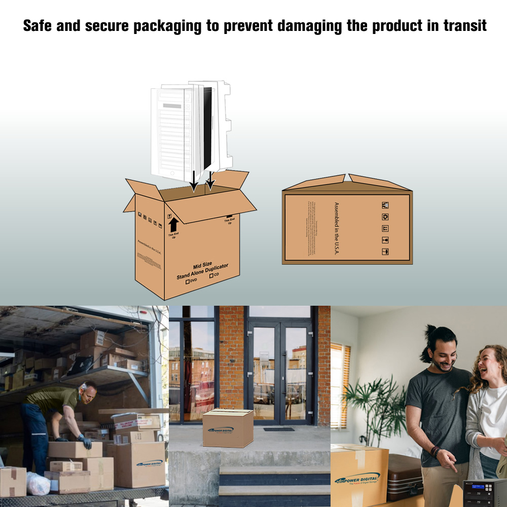 Safe and secure packaging to prevent damaging the product in transit.