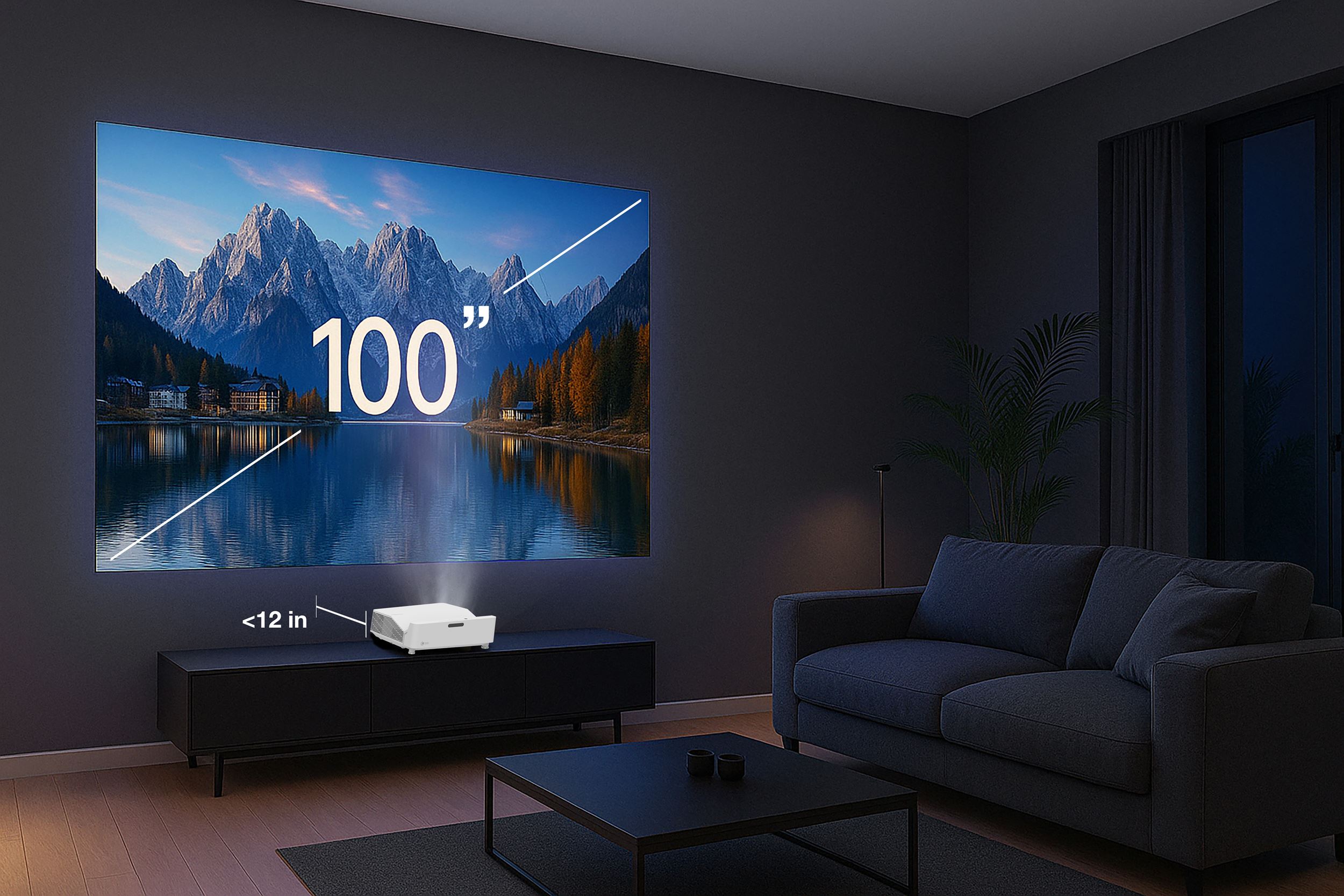 Optoma GT4000UHD Ultra-Short Throw 4K UHD Home Cinema Laser Projector