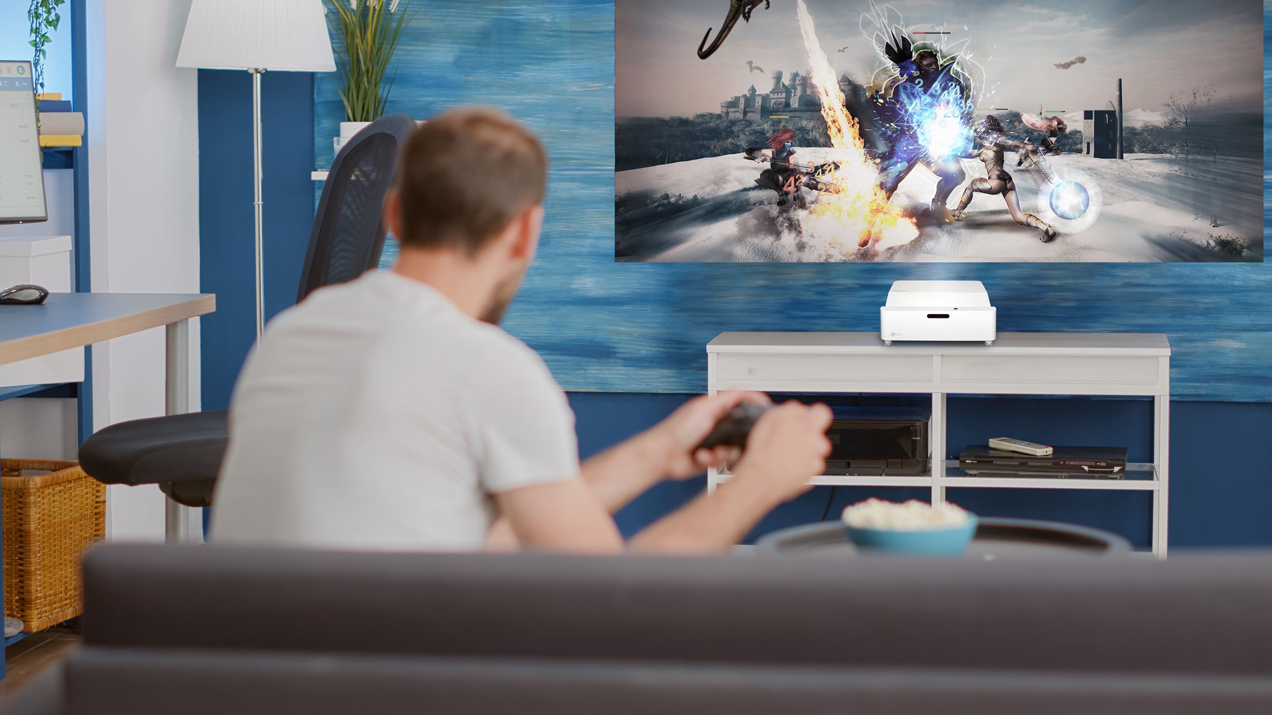 Optoma GT4000UHD Ultra-Short Throw 4K UHD Home Cinema Laser Projector