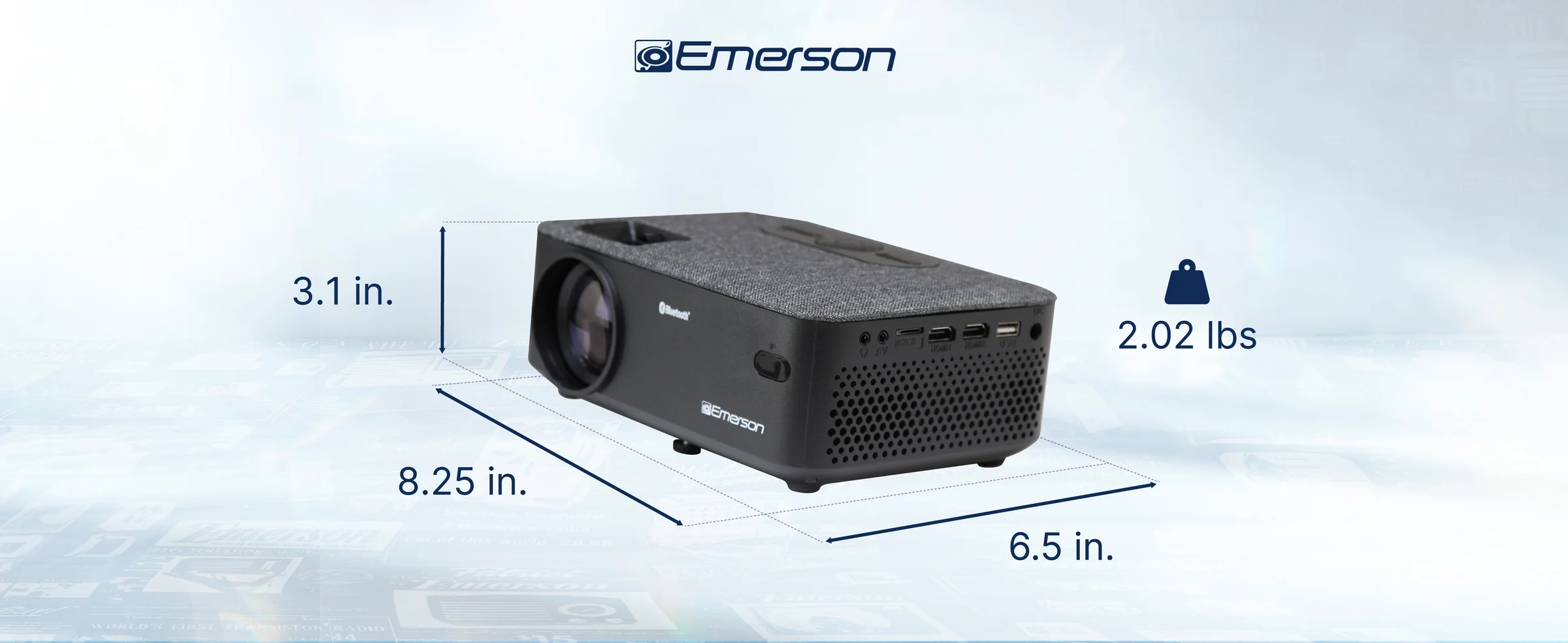 Emerson EVP-2001C Home Theater LCD Projector Combo