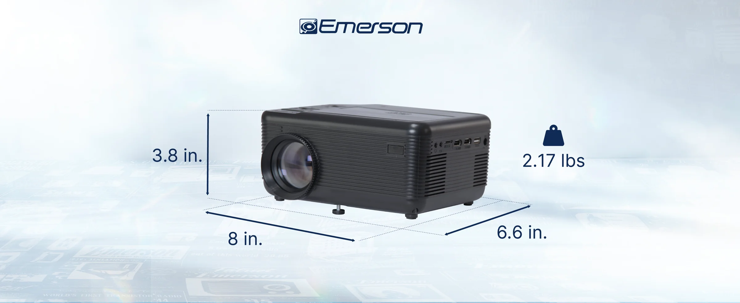 Emerson EVP-2501C Home Theater LCD Projector Combo with Built-In DVD Player