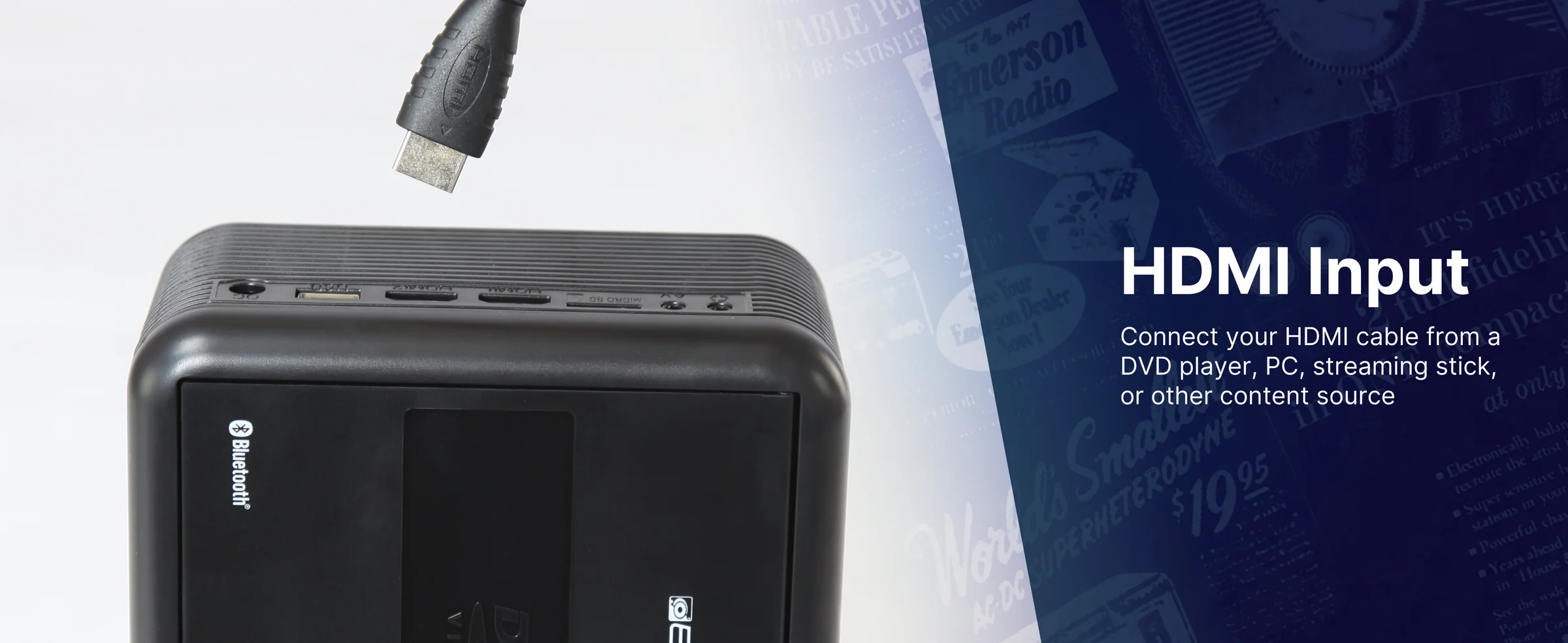 Emerson EVP-2501C Home Theater LCD Projector Combo with Built-In DVD Player