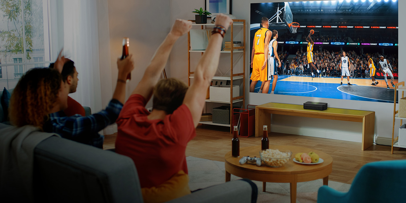 Optoma Photon Go ML1080UST Triple Laser (RGB) Google TV Portable Ultra Short Throw Projector