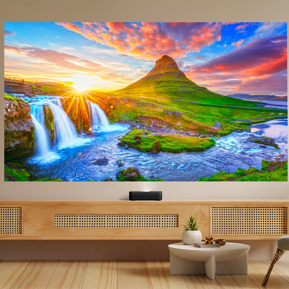 Optoma Photon Go ML1080UST Triple Laser (RGB) Google TV Portable Ultra Short Throw Projector