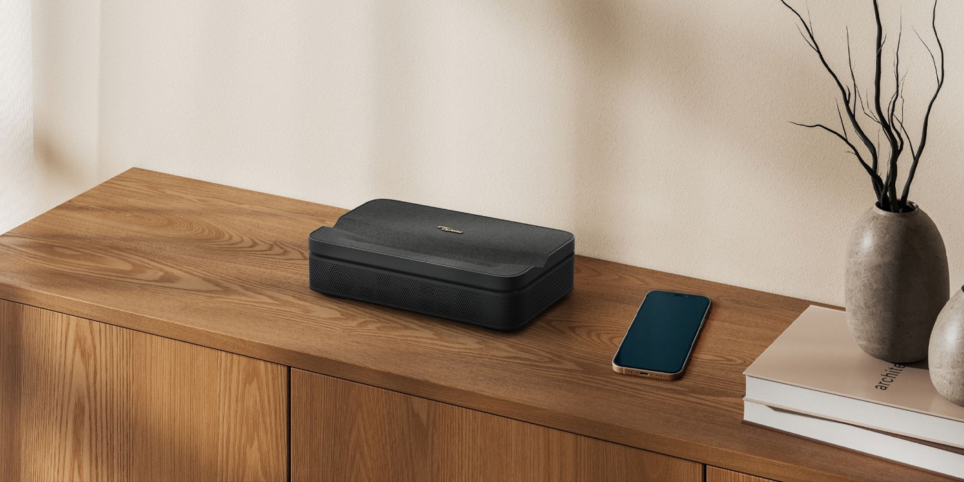 Optoma Photon Go ML1080UST Triple Laser (RGB) Google TV Portable Ultra Short Throw Projector