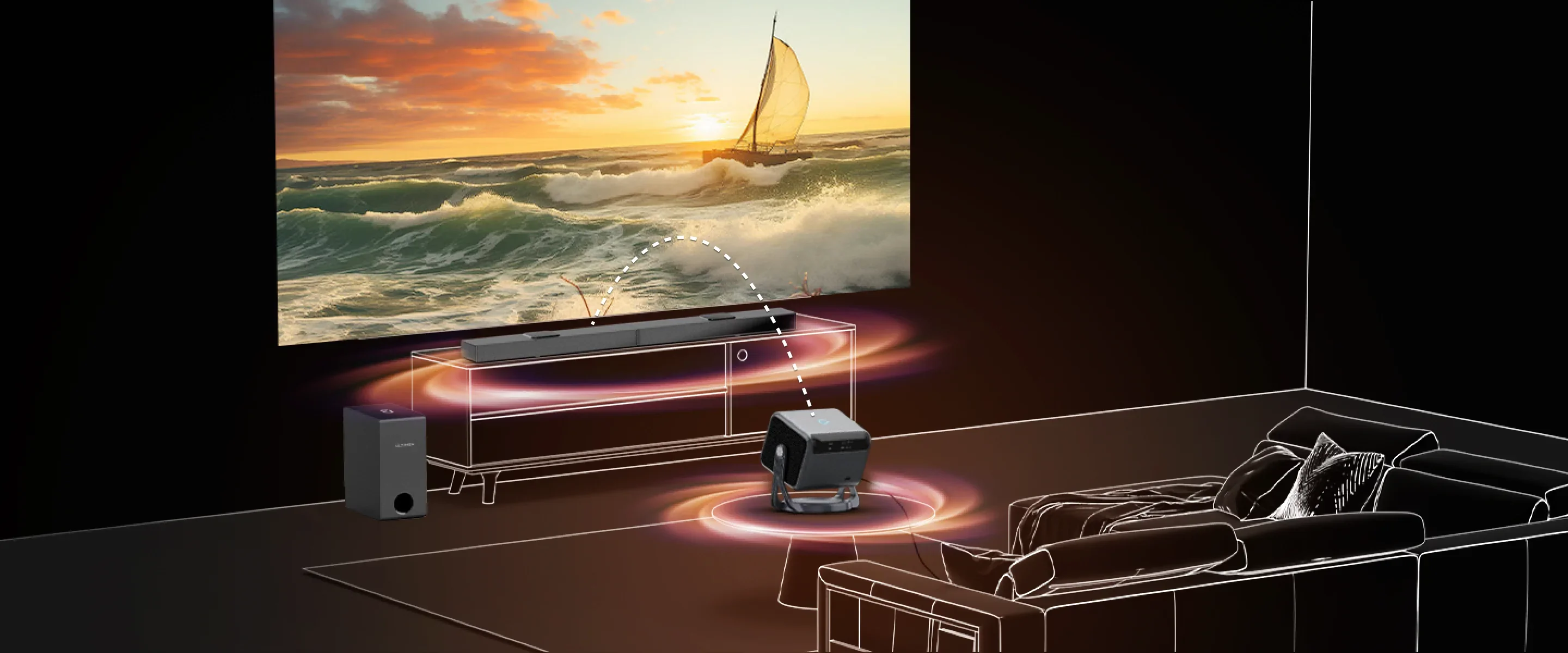 Ultimea Nova C40 Full HD Bluetooth Portable Projector