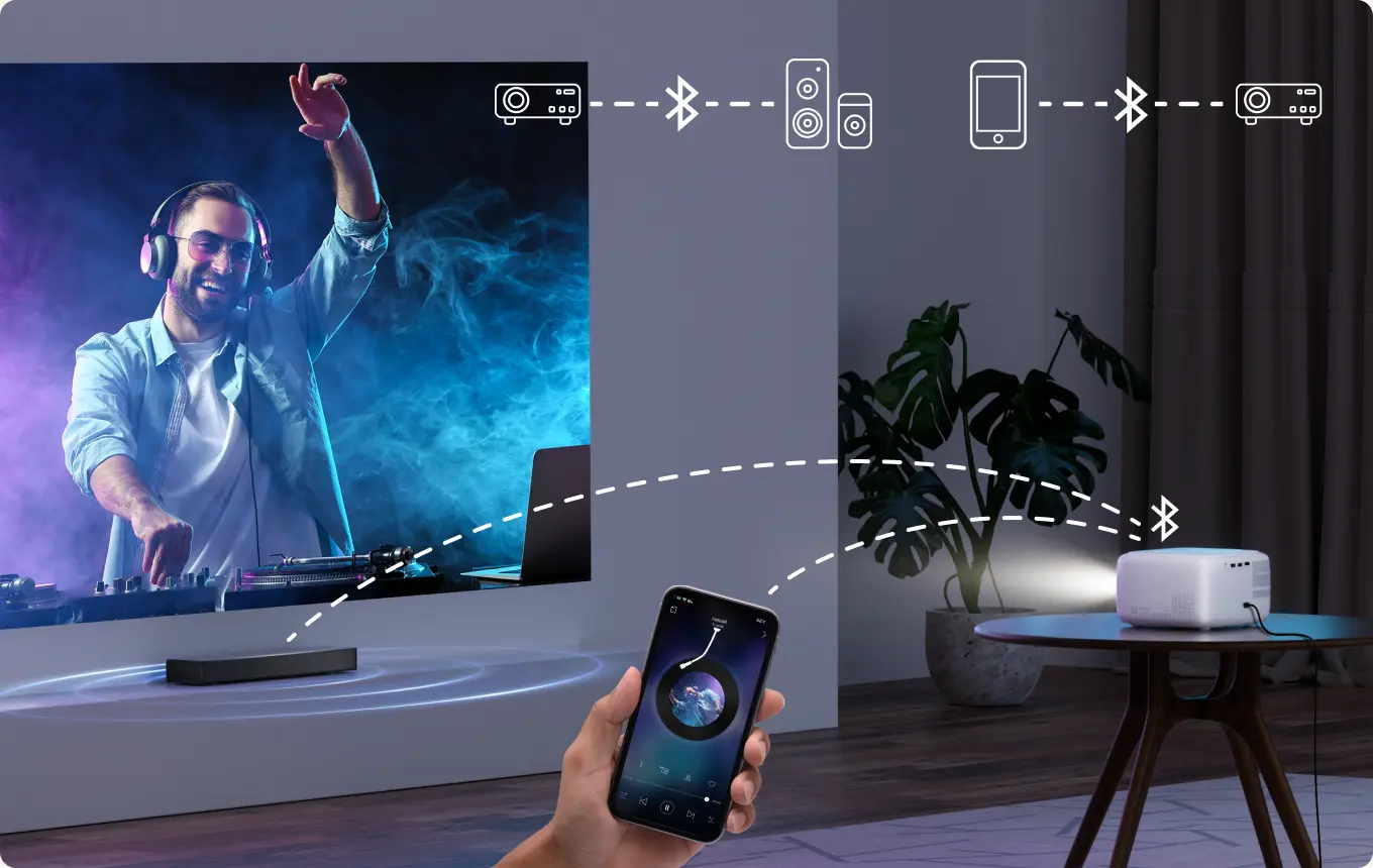 ULTIMEA Apollo P10 Full HD 1080P Decoding WIFI Mini Portable Projector