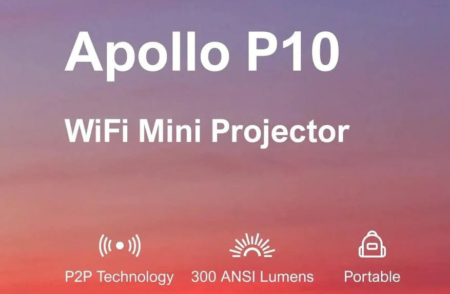 ULTIMEA Apollo P10 Full HD 1080P Decoding WIFI Mini Portable Projector
