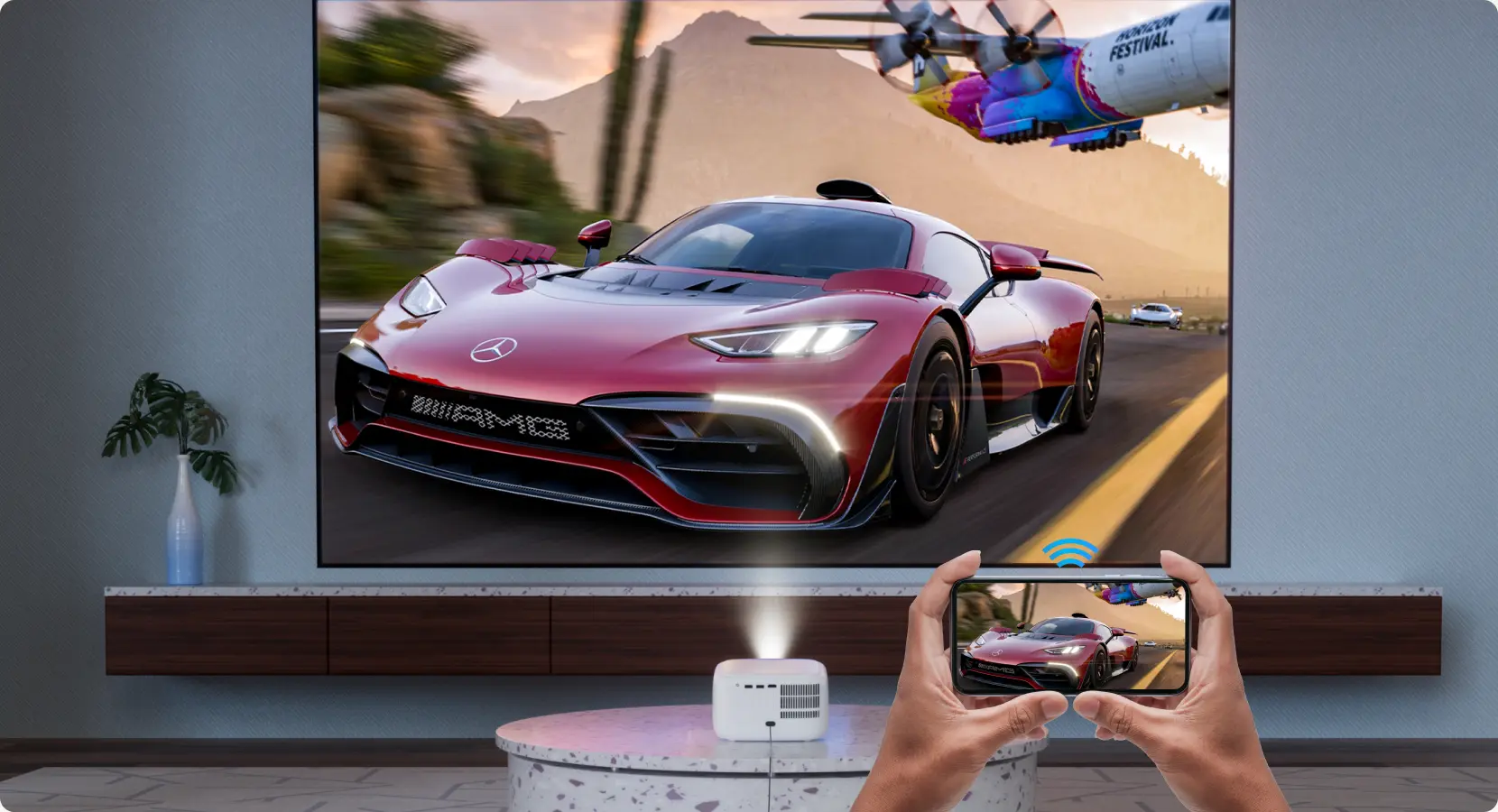 ULTIMEA Apollo P10 Full HD 1080P Decoding WIFI Mini Portable Projector