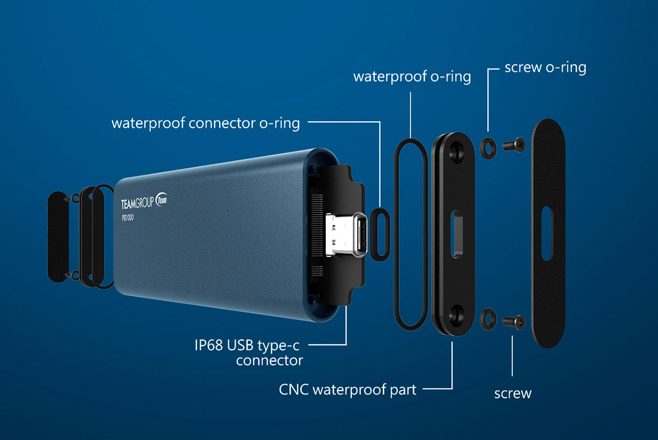 Team Group PD1000 IP68 Portable SSD