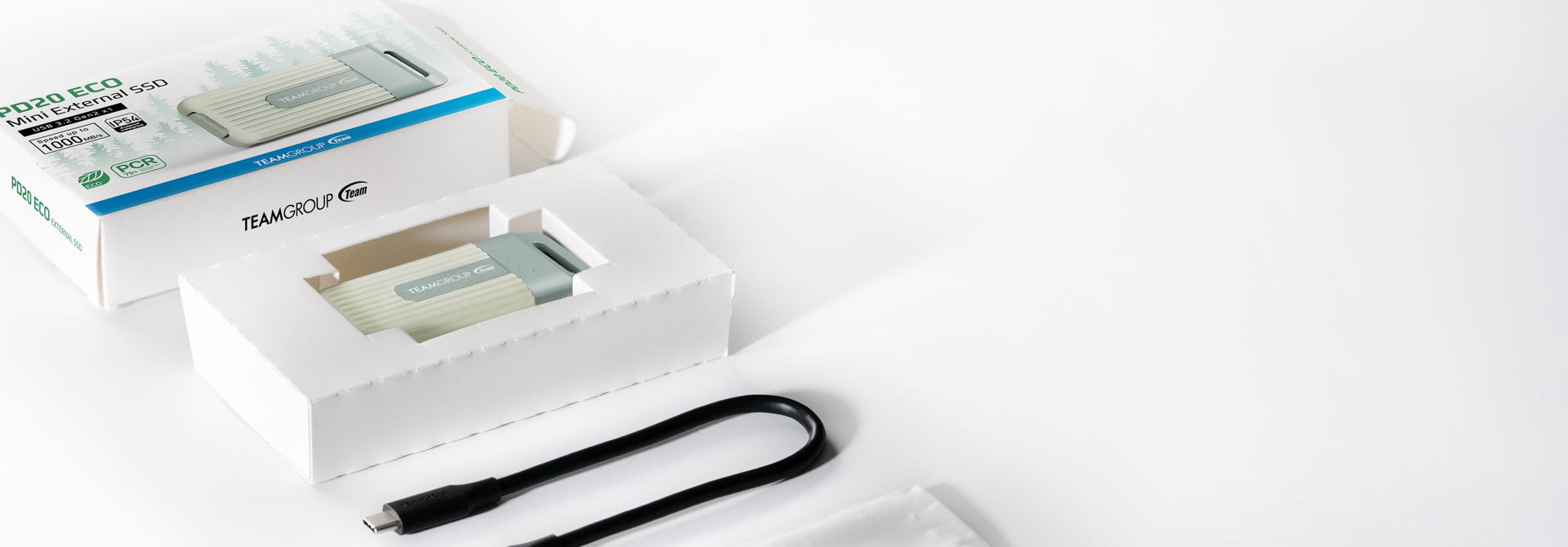 Team Group PD20 ECO USB type-C mini external SSD