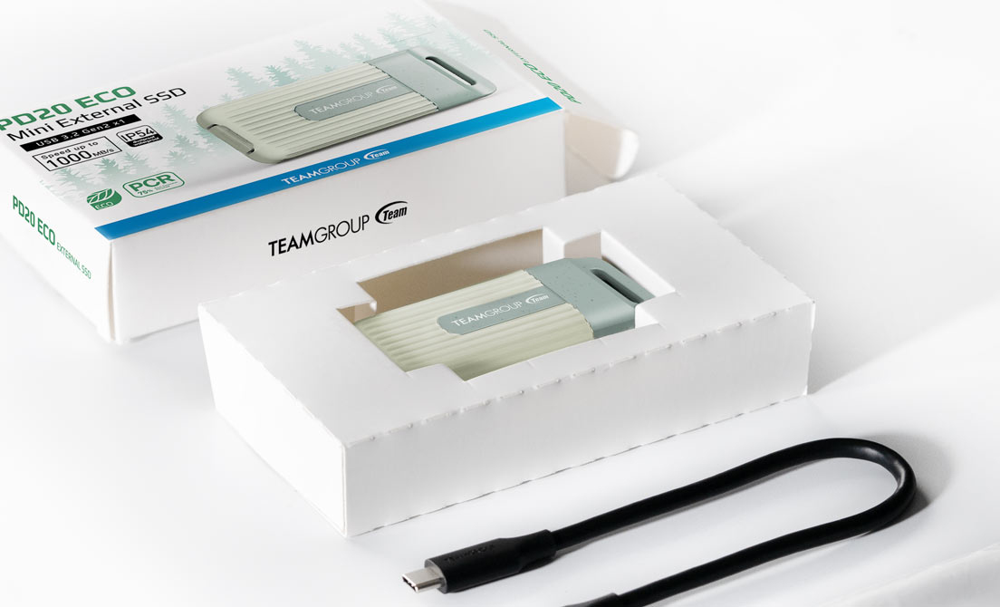 Team Group PD20 ECO USB type-C mini external SSD