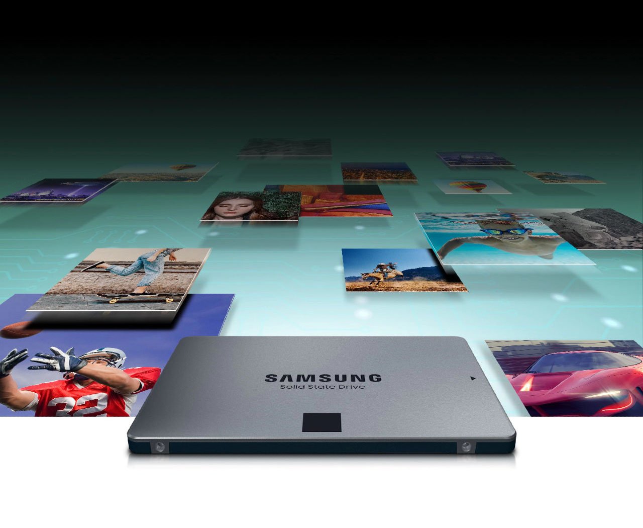 SAMSUNG 870 QVO 4TB Internal SATA SSD 6.35 cm (2.5 Inch) SATA 6 Gb/s Retail  MZ-77Q4T0BW