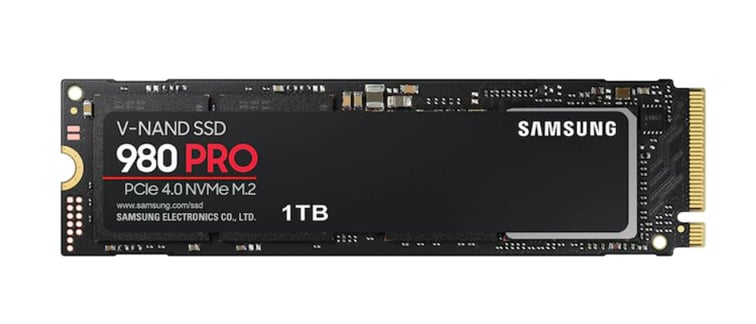 SAMSUNG 980 PRO M.2 2280 1TB PCI-Express Gen 4.0 x4, NVMe 1.3c Samsung  V-NAND 3-bit MLC Internal Solid State Drive (SSD) MZ-V8P1T0BW 