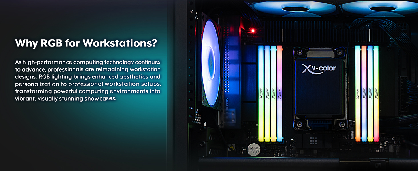 V-Color DDR5 OC R-DIMM RGB Workstation Memory