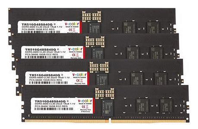 V-COLOR DDR5 ECC Registered DIMM Memory for Server and Workstations