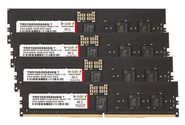 V-COLOR DDR5 ECC Registered DIMM Memory for Server and Workstations