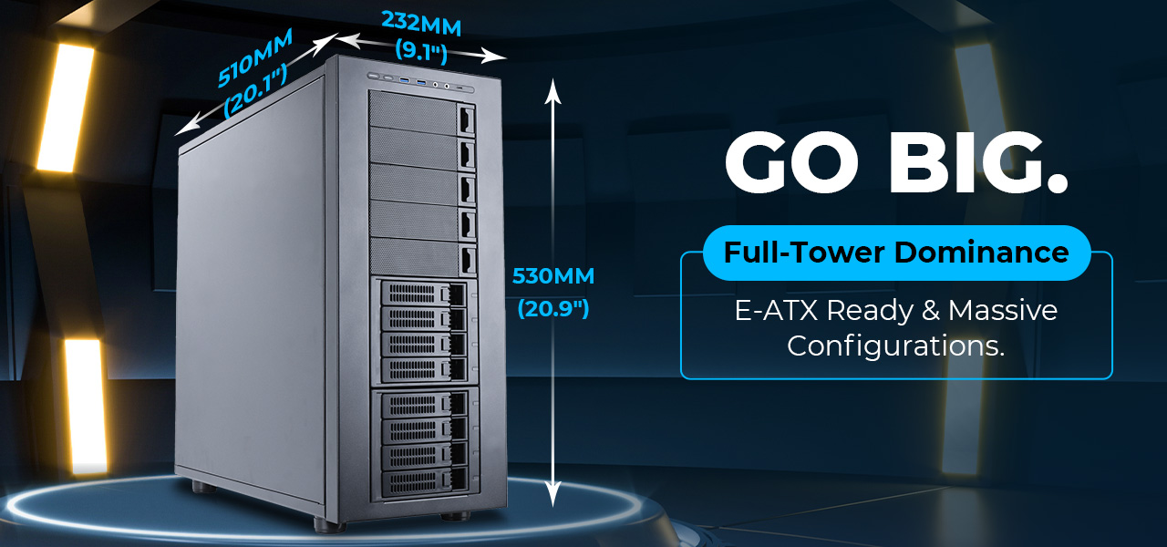 Rosewill THOR NAS PRO Full Tower Workstation Case 