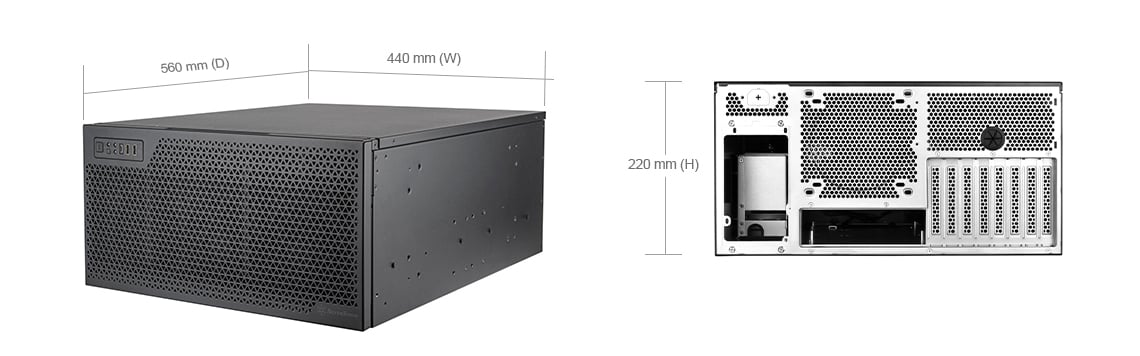 SilverStone RM52 5U rackmount server chassis