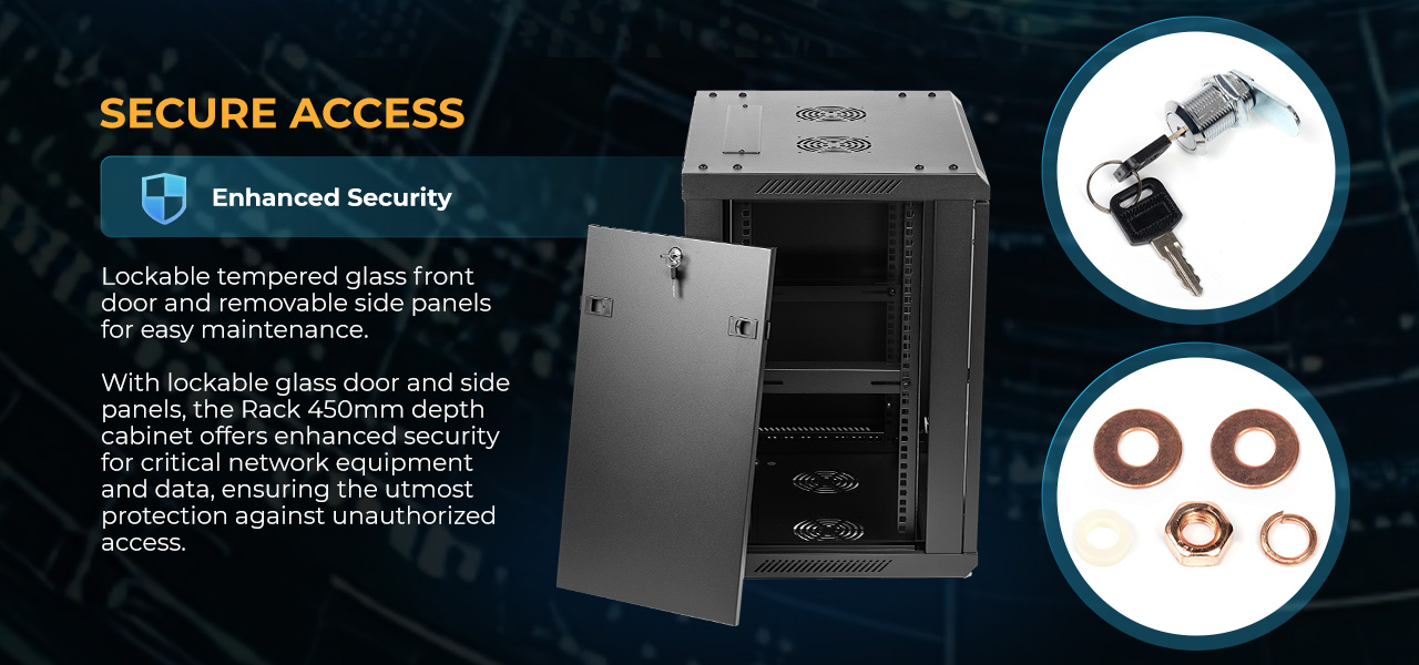 Rosewill RSWM-12U001F 12U Server Rack Enclosure with Glass Door