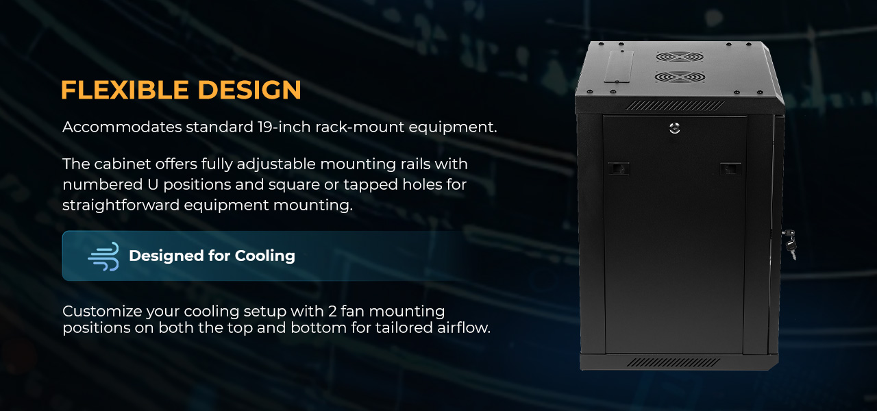 Rosewill RSWM-12U001F 12U Server Rack Enclosure with Glass Door