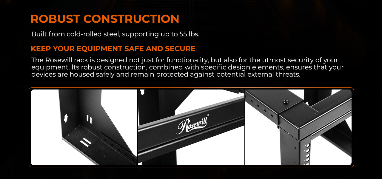 Rosewill 9U Server Rack with Swing Gate
