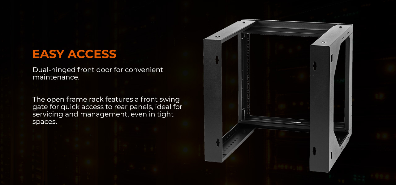 Rosewill 9U Server Rack with Swing Gate
