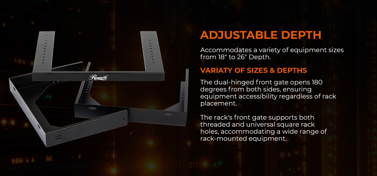 Rosewill 9U Server Rack with Swing Gate