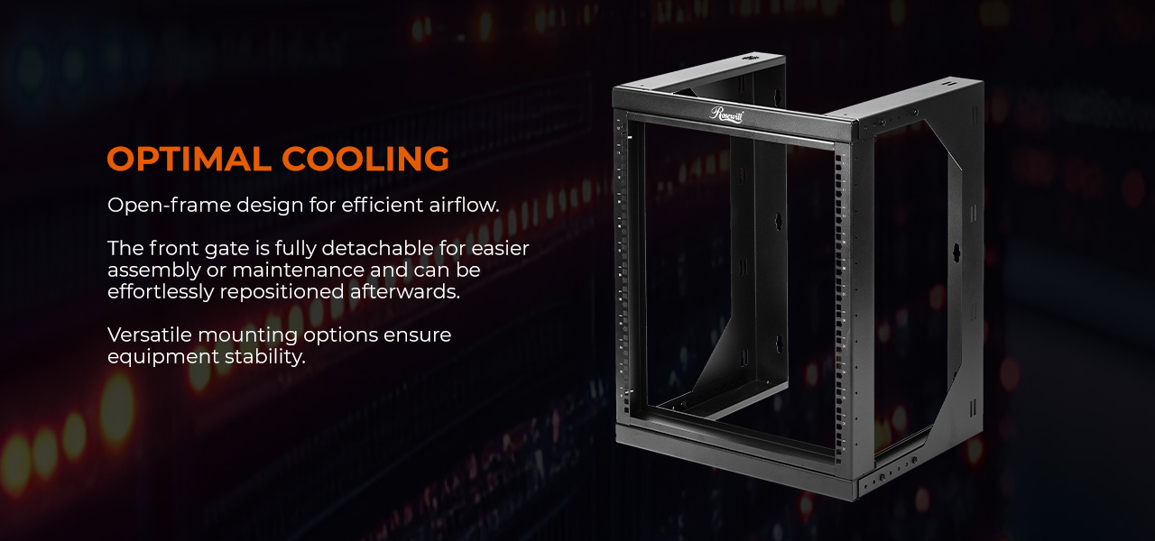 Rosewill 12U Server Rack with Swing Gate