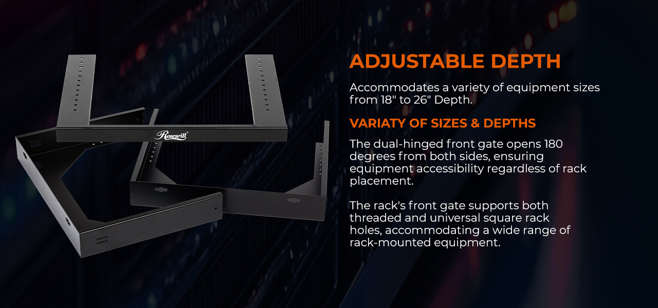 Rosewill 12U Server Rack with Swing Gate