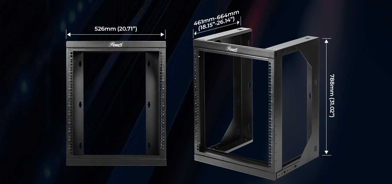 Rosewill 12U Server Rack with Swing Gate