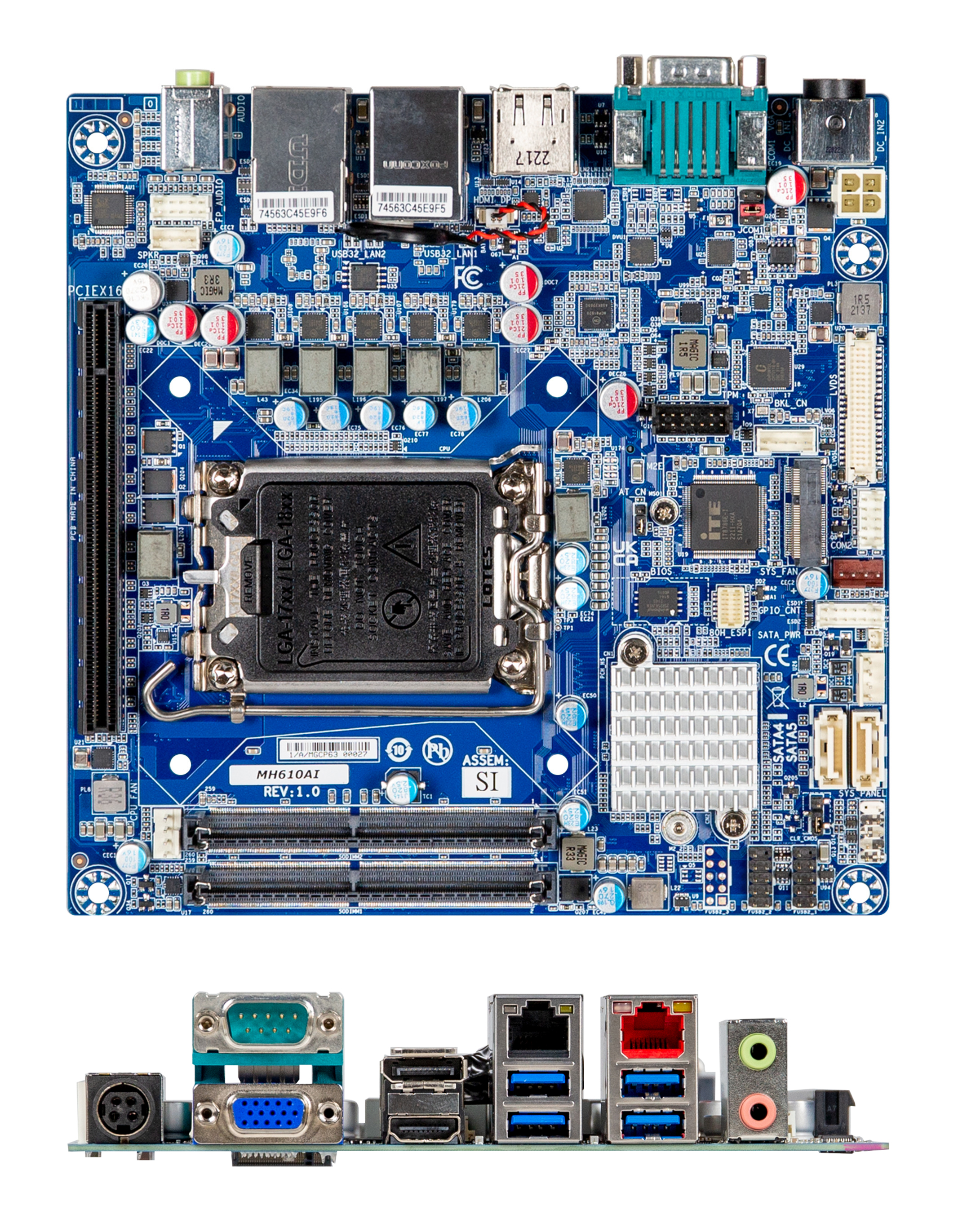GIGAIPC mITX-H610A Mini ITX Server Motherboard with Intel H610 Chipset